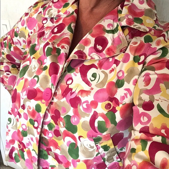 Live A Little jacket short colorful size M stretch colorful - Picture 5 of 8